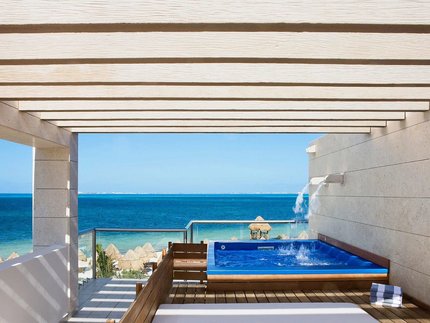 Private plunge pool at a Casita Suite at Beloved Playa Mujeres